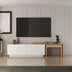 Comoda TV Oslo Antec, Anthracite Walnut - White Atlantic Pine, 180x43 cm - 362ANT1156