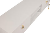 Comoda TV Posh, Alb - Maro inchis, 143x47x40 cm - Alb