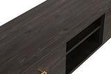 Comoda TV Posh, Alb - Maro inchis, 143x47x40 cm - Maro