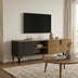 Comoda TV Riba, Nuc-Negru-Marmura, 180x34x51 cm
