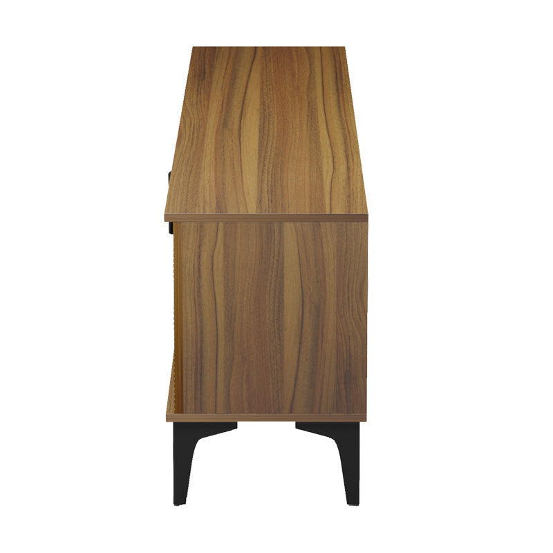 Comoda TV Riba, Nuc-Negru-Marmura, 180x34x51 cm