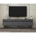 Comoda TV River - Anthracite, Gri, 48x30x150 cm