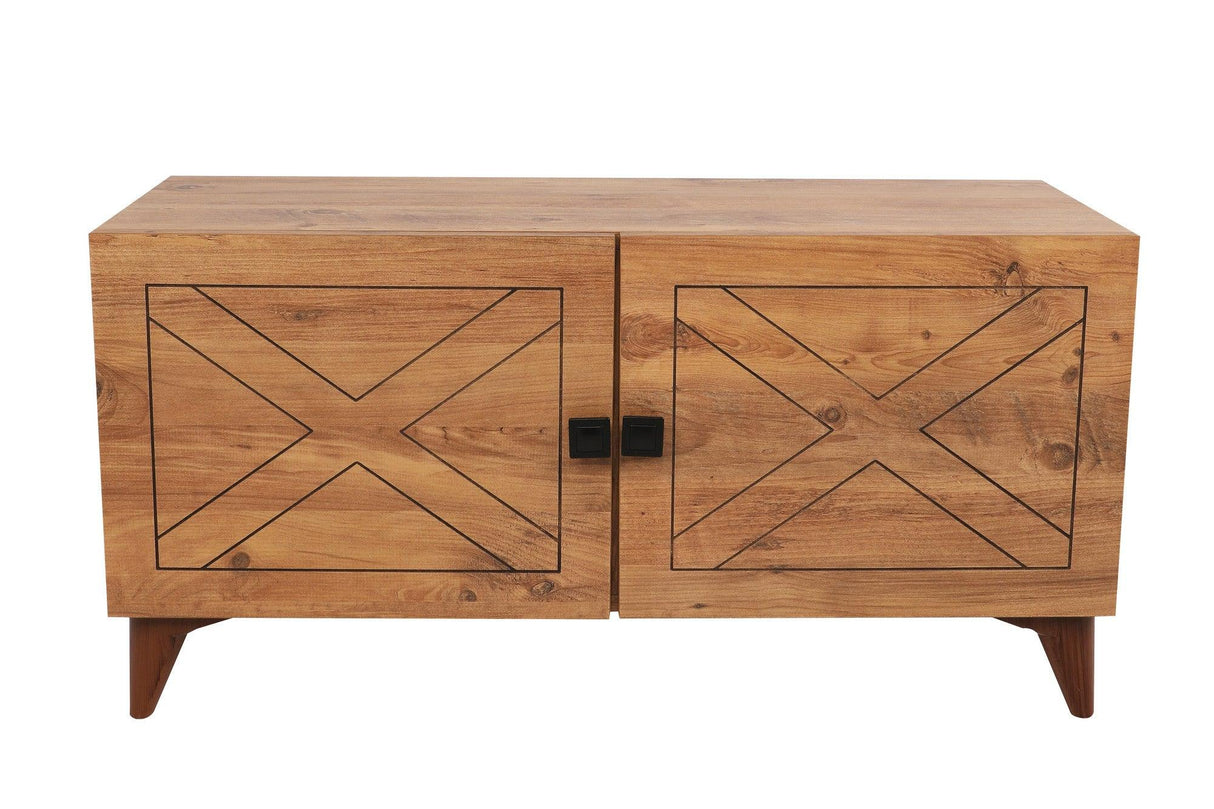Comoda TV Roza, Lemn, Natural, 100x54x35 cm