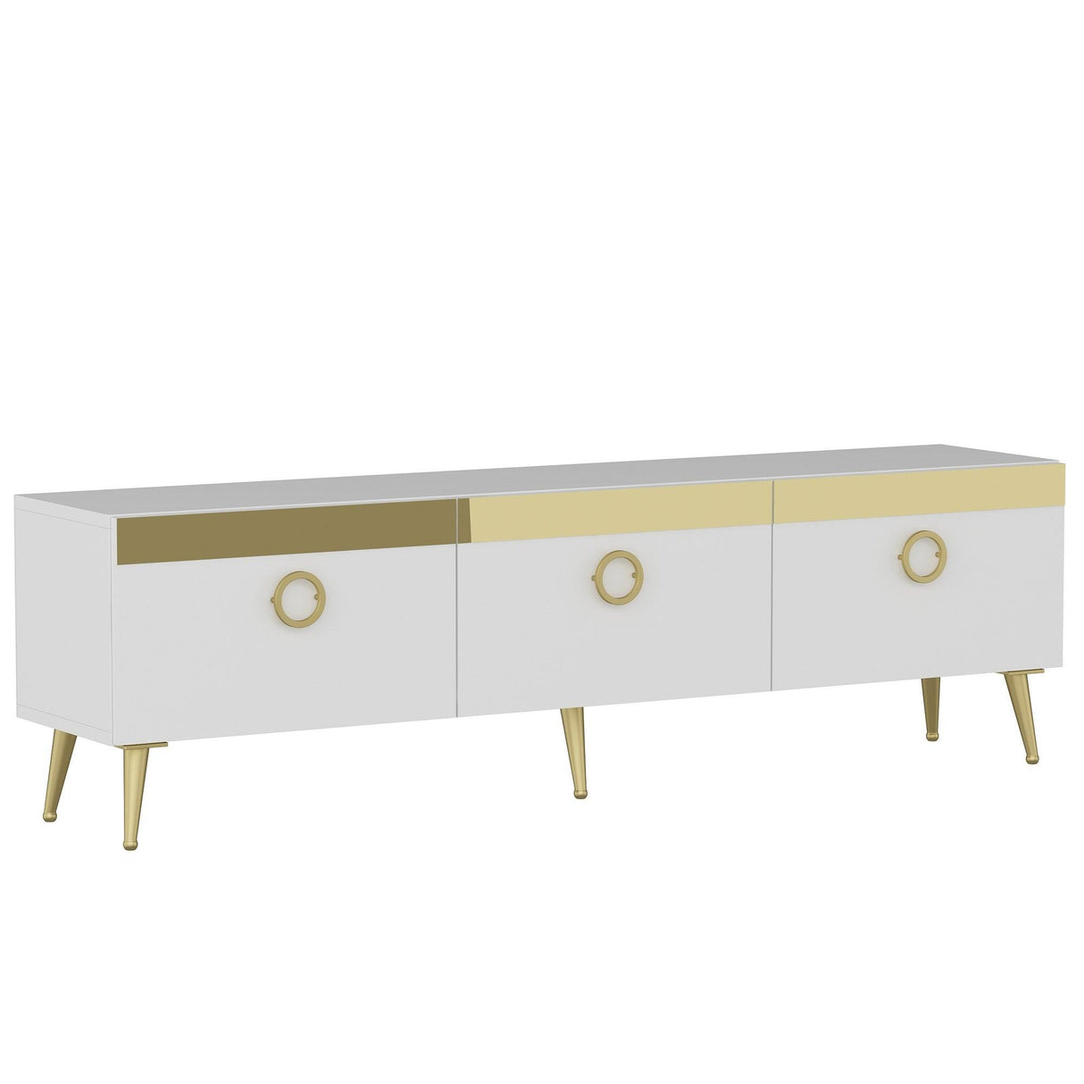 Comoda TV Safar - White, Alb, 150x45x30 cm