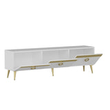 Comoda TV Safar - White, Alb, 150x45x30 cm