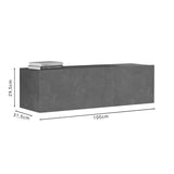 Comoda TV Serit, 100x31x29 cm - Gri
