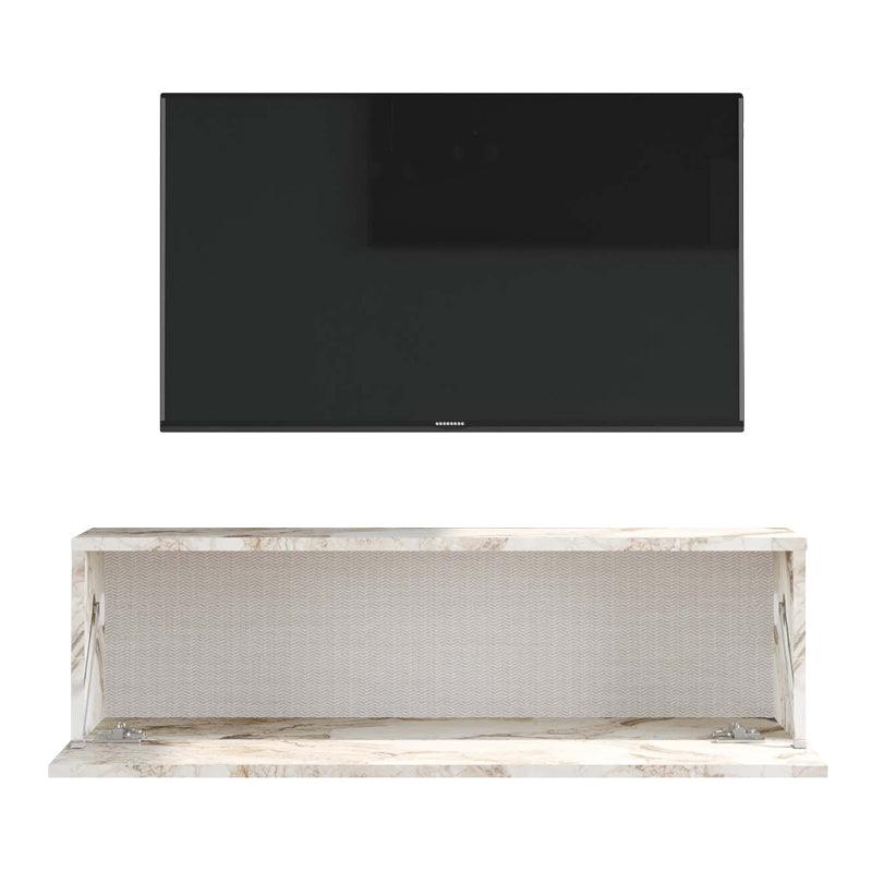 Comoda TV Serit, 100x31x29 cm - Alb