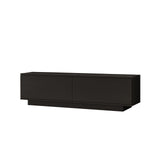 Comoda TV Shelfy, Alb - Negru, 140x39x36 cm - Negru