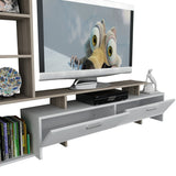 Comoda Tv Simal - White, Cordoba, Alb, 120x22x29.8 cm