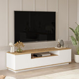 Comoda TV Soren, Antracit - Alb, 180x44x45 cm - Alb
