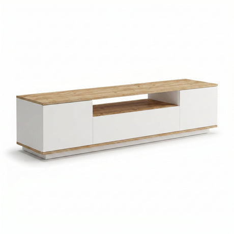 Comoda TV Soren, Antracit - Alb, 180x44x45 cm