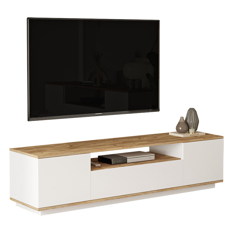 Comoda TV Soren, Antracit - Alb, 180x44x45 cm - Alb