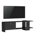 Comoda TV Standi, Negru, 120x25x36 cm