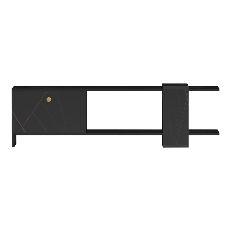 Comoda TV Standi, Negru, 120x25x36 cm, detaliu produs