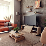 Comoda TV Stevie, Diverse culori, 160x40x50 cm - Stejar