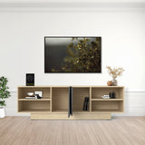 Comoda TV Stevie, Diverse culori, 160x40x50 cm - Sonoma-Gri inchis