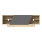 Comoda TV Stevie, Diverse culori, 160x40x50 cm - Sonoma-Gri inchis
