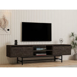 Comoda Tv Tauber, Stejar - Gri, 180x50x40 cm - Comoda Tv Tauber, Stejar - Gri, 180x50x40 cm - 495SSE1611