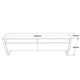 Comoda TV Telvira 19, Stejar, 180x56x36 cm