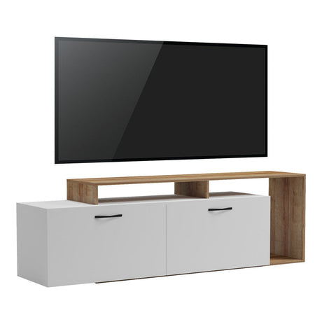 Comoda TV Tobler, Alb, 170x40x53 cm
