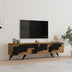 Comoda TV Trida, Antracit-Nuc - Negru-Stejar, 160x35x45 cm - 120-000669