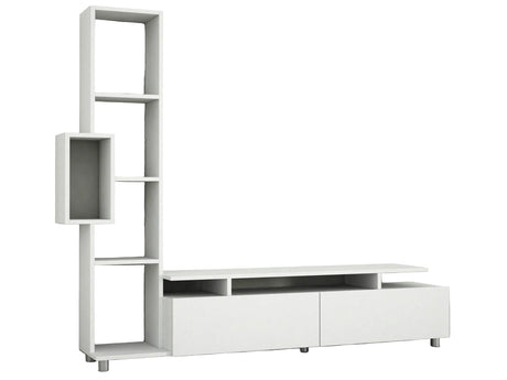 Comoda Tv Tulip TV Unit, Alb, 30x167x160 cm