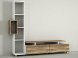 Comoda Tv Tulip TV Unit, Alb, 30x167x160 cm - Nuc Alb