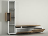 Comoda Tv Tulip TV Unit, Alb, 30x167x160 cm - Nuc Alb