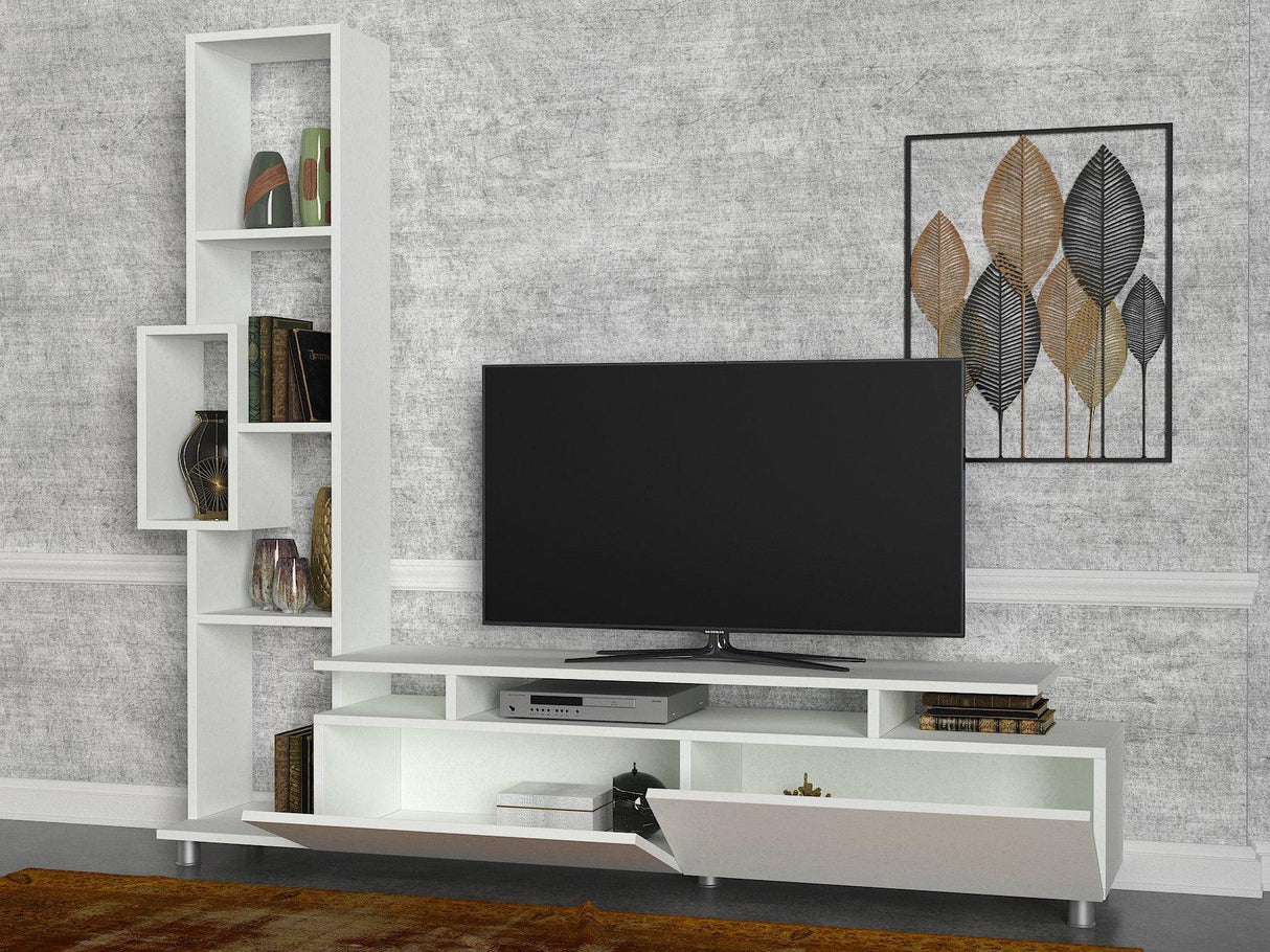 Comoda Tv Tulip TV Unit, Alb, 30x167x160 cm - Alb