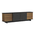 Comoda Tv Zafore, nucului cu blat din marmura, neagra, 180x33x50 cm