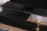 Comoda Tv Zigzag, Alb - Gri - Galben - Stejar - Maro, 120x40x30 cm - Maro inchis