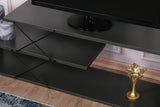 Comoda Tv Zigzag, Alb - Gri - Galben - Stejar - Maro, 120x40x30 cm - Gri