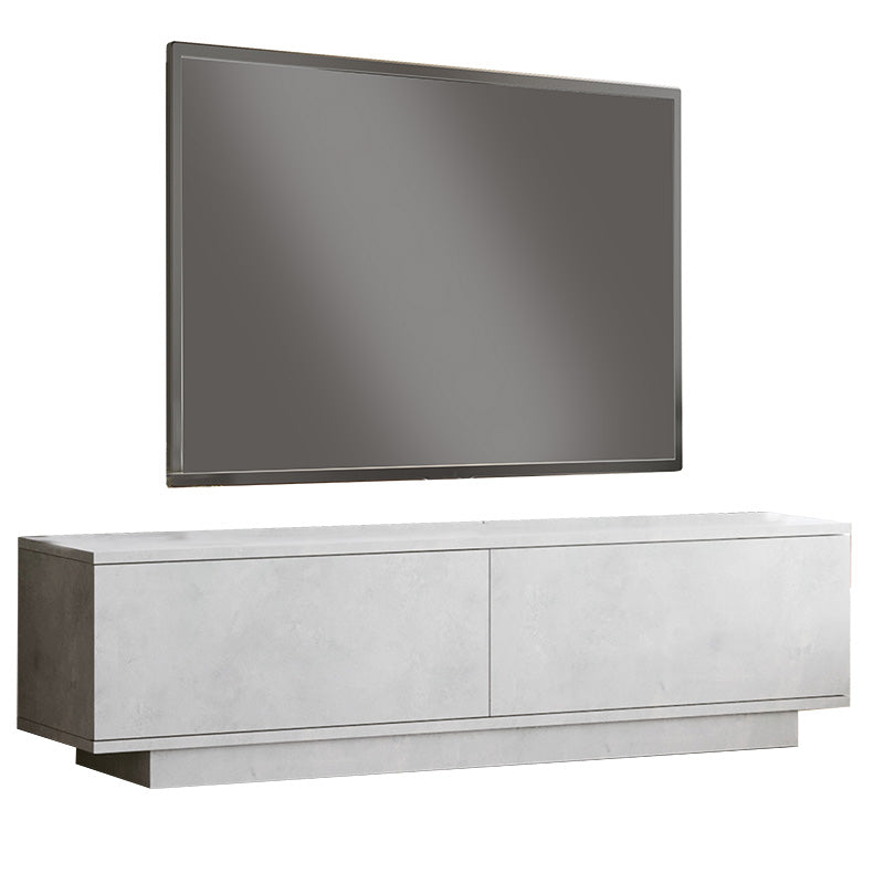 Comoda TV Zoeva, 140x35x38 cm - Gri