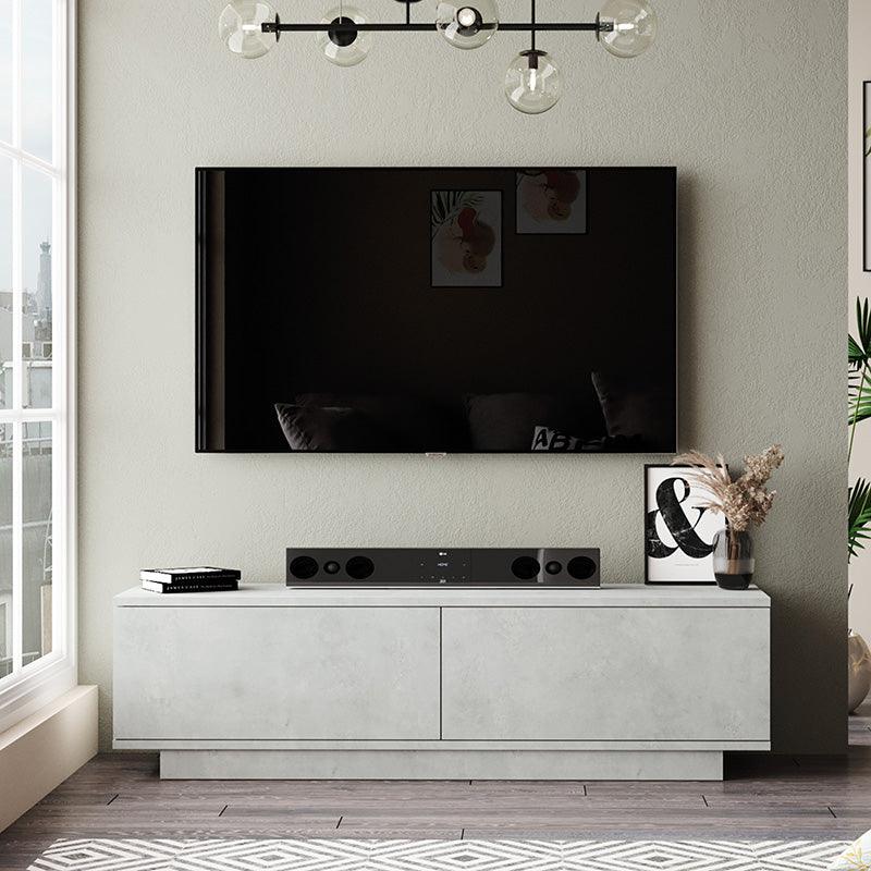 Comoda TV Zoeva, 140x35x38 cm - Gri