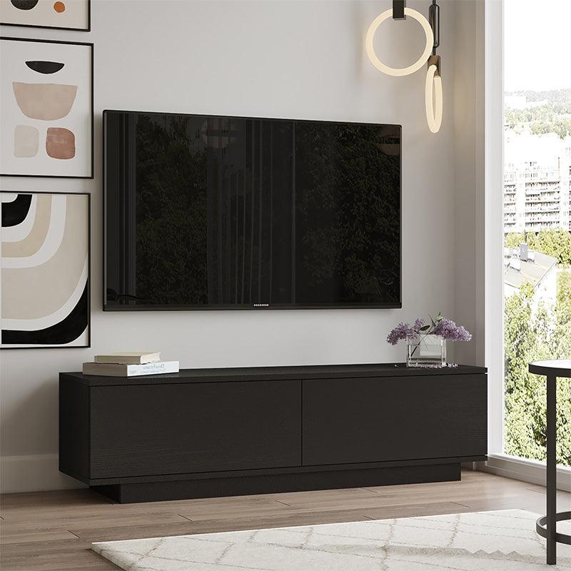 Comoda TV Zoeva, 140x35x38 cm - Negru