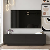 Comoda TV Zoeva, 140x35x38 cm - Negru