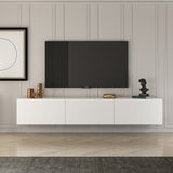 Comoda West, Gri - Alb, 150x32 cm - Comoda West, Gri - Alb, 150x32 cm