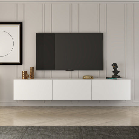 Comoda West, Gri - Alb, 150x32 cm