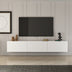Comoda West, Gri - Alb, 150x32 cm