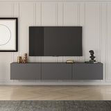 Comoda West, Gri - Alb, 150x32 cm - Comoda West, Gri - Alb, 150x32 cm - 362ANT1152
