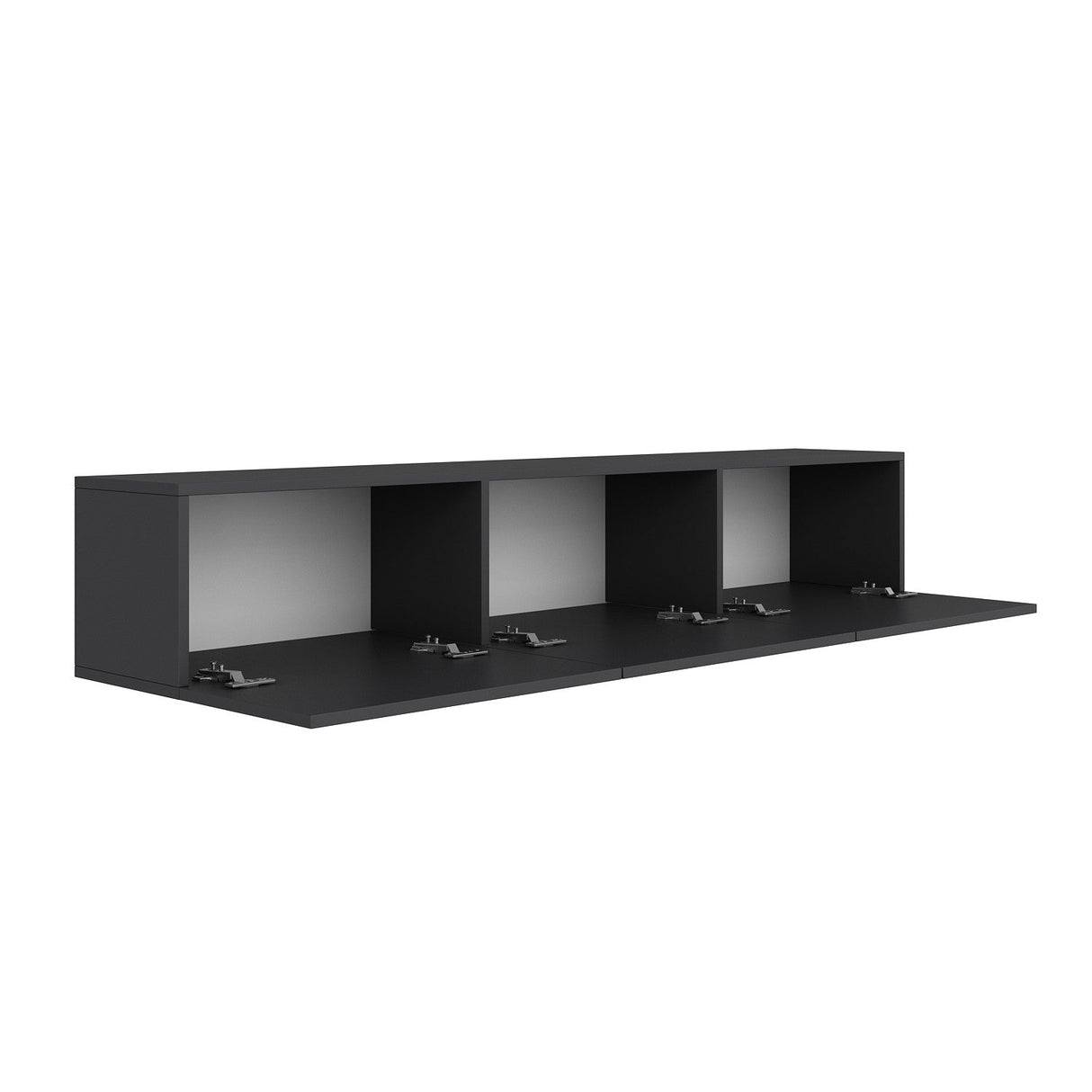 Comoda West, Gri - Alb, 150x32 cm - Gri