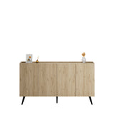 Consola KNS-740-FF-2 Home Collection® Luna cu 4 usi, Stejar, 180x100x43 cm
