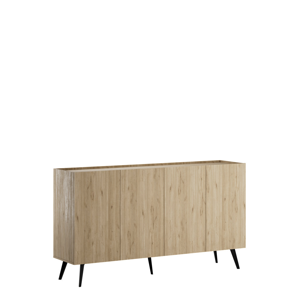 Consola KNS-740-FF-2 Home Collection® Luna cu 4 usi, Stejar, 180x100x43 cm