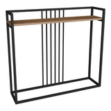 Consolă cu negru, Convida, Lemn, Stejar, 100x25x90 cm - Stejar
