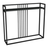 Consolă cu negru, Convida, Lemn, Stejar, 100x25x90 cm - Antracit