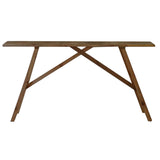 Consolă cu spatiu de depozitare Roosevelt, Lemn de pin solid, Nuc, 119x29x80 cm
