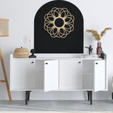 Consola Eris cu 4 Usi, Alb, 150x80x40 cm