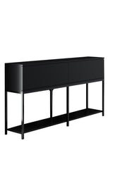 Consolă Furniture Lord, Negru - White Gold, 150x30 cm - Negru