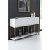 Consolă Furniture Lord, Negru - White Gold, 150x30 cm - 618BLY1201