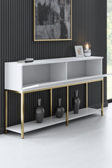 Consolă Furniture Lord, Negru - White Gold, 150x30 cm - White Gold